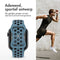 imoshion Sport⁺ bandje - Geschikt voor Apple Watch 1, 2, 3, 4, 5, 6, 7, 8, 9, 10 (42 mm), SE - 38/40/41 mm - Blue & Black - M/L