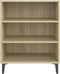 vidaXL - Dressoir - 57x35x70 - cm - bewerkt - hout - sonoma - eikenkleurig