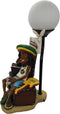 Rastafari Bureaulamp - Grappige Wiet Accessoires - 33 cm Hoog - Inclusief Snoer