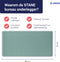 Stane Bureauonderlegger - XXL Muismat - Vegan Leer - Antislip - Groen - 80x40 cm