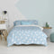 Happy Friday Duvet cover set 2 pieces Clouds blue 155x220 cm (Single) Blue