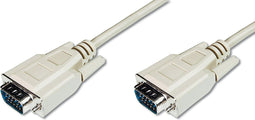 Assmann 1.8m D-Sub15 - VGA kabel Male/Male - Beige