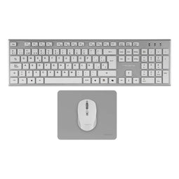 Tacens 6ZENITHWES - Toetsenbord en muis - Qwerty Spaans - Wit (3 stuks)