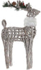 Kerstversiering DKD Home Decor Rendier vlechtwerk (33 x 14 x 60 cm)