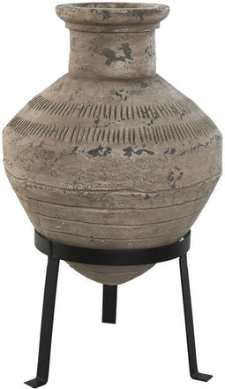 Vaas Home ESPRIT Zwart Beige Metaal Magnesium 28 x 28 x 47 cm