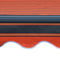 vidaXL - Luifel - uittrekbaar - met - windsensor - LED - 450x300 - cm - oranje - bruin