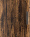 vidaXL - Hoogkast - Gerookt - Eiken - 31,5x32x124 - cm - Gelaagd - Hout