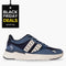 Q1905 Sneaker - Lage sneaker - Suède en nylon - Denimblauw/Donkerblauw/Offwhite