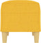 vidaXL - Bankje - 70x35x41 - cm - stof - lichtgeel