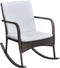 vidaXL - Tuinschommelstoel - poly - rattan - bruin