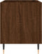 vidaXL - Platenkast - 74,5x38x48 - cm - bewerkt - hout - bruin - eikenkleur