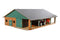 Kids Globe - Ligboxenstal Hout - Met Melkunit 1:32 - Multikleur