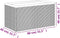 vidaXL - Plantenbak - 80x40x40 - cm - poly - rattan - zwart