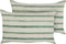 KAFRA - Sierkussen set van 2 - Groen - 50 x 30 cm - Polyester