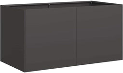 vidaXL - Plantenbak - 80x40x40 - cm - koudgewalst - staal - zwart