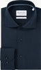 Michaelis slim fit heren overhemd - Dobby - Strijkvriendelijk - Groen - Boordmaat: 40