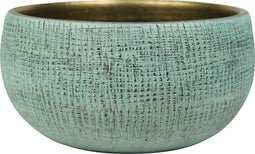 Ter Steege Bloempot-Plantenschaal Turquoise D 28 cm H 13 cm