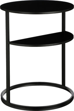 Mica Decorations Noah - Bijzettafel - H58 x Ø45 cm - Metaal - Zwart