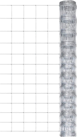 vidaXL - Hek - 50 - m - 150 - cm - gegalvaniseerd - staal - zilverkleurig