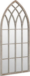 vidaXL - Spiegel - 100x45 - cm - ijzer - zandkleurig