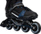 Nijdam Circuit Cruiser - Inline Skates - Alu chassis - Maat 38 - Zwart
