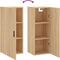 vidaXL - Hangkast - 34,5x34x90 - cm - sonoma - eikenkleurig