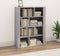 vidaXL - Dressoir - 80x30x106 - cm - bewerkt - hout - grijs - sonoma - eikenkleurig