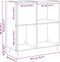 vidaXL - Recordkast - Zwart - Eiken - 84,5x38x89 - cm - Gelaagd - Hout