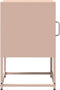 vidaXL - Nachtkastje - 36x39x60,5 - cm - koudgewalst - staal - roze