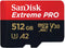 SanDisk Extreme Pro - microSDXC 512GB - 200/140 MB/s A2 C10 V30 UHS-I U3 (2024)