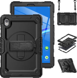 imoshion Tablet Hoes - Geschikt voor Lenovo Tab M10 Plus, Lenovo Tab M10 FHD Plus - Tablet Cover met schouderstrap - Zwart