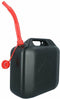 Carpoint Jerrycan - voor brandstof - 20 liter - zwart - incl. rode schenktuit - Benzine en diesel -