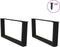 vidaXL - Eettafelpoten - 2 - st - V-vormig - 70x(30-31,3) - cm - staal - zwart