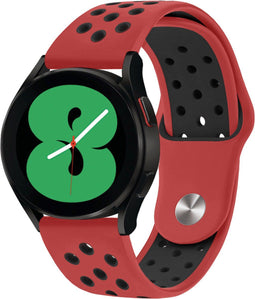 imoshion Siliconen sport bandje - Universeel 20 mm aansluiting - Rood / Zwart
