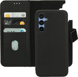 Mobiparts - Leather 2 in 1 Wallet Case - Samsung Galaxy A54 (2023) 5G - Uitneembare backcover - Zwart