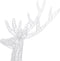 vidaXL - Kerstdecoratie - rendier - 250 - LED's - meerkleurig - 180 - cm - acryl