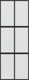 vidaXL - Schuifdeur - 76x205 - cm - gehard - glas - en - aluminium - zwart