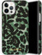Selencia Hoesje Geschikt voor iPhone 12 Pro / 12 - Selencia Maya Fashion Backcover - groen