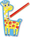 SES - Wasknijper dieren - dierenfiguren kleurplaten - met 8 kleurpotloden, 50 gekleurde mini knijpers en wiebeloog stickers