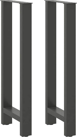 vidaXL - Salontafelpoten - 2 - st - 50x(100-101) - cm - staal - antraciet