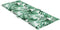 vidaXL - Stoelkussens - 4 - st - hoge - rug - bladpatroon - stof