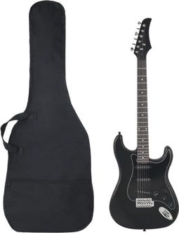vidaXL - Gitaar - voor - beginners - elektrisch - met - tas - 4/4 - 39" - zwart