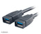 Akasa USB 3.0 - Interne adapterkabel 19-polig naar 2x USB 3.0 A-bus - 0,15 m - Zwart