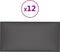 vidaXL - Wandpanelen - 12 - st - 2,16 - m² - 60x30 - cm - kunstleer - grijs