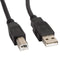 Lanberg - Lanberg printerkabel USB A male naar USB B male 1,8 m zwart CA-USBA-10CC-0018-BK