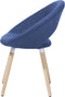 Set van 2 eetkamerstoelen ROSLYN Marineblauw