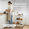 Keuken Trolley - 3 Laags - Mobiel met Wieltjes - Wit