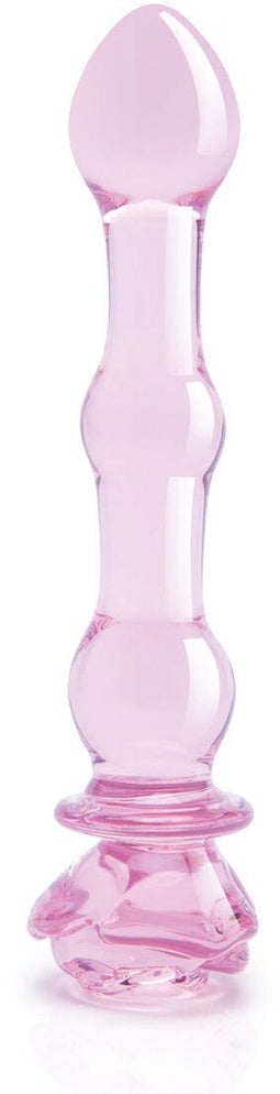 Zwarte Dildo Dream Toys Glaze Glass Roze
