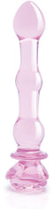 Zwarte Dildo Dream Toys Glaze Glass Roze