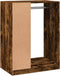 vidaXL - Kledingkast - 77x48x102 - cm - bewerkt - hout - gerookt - eikenkleurig